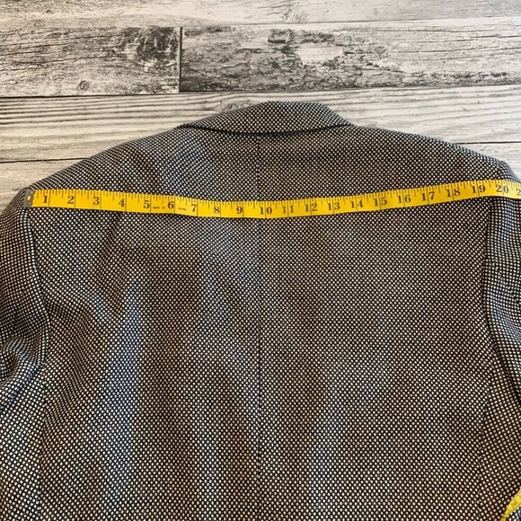 Vintage Union Made Harry Rosen Black White Wool Blazer Sport Coat - Picture 13 of 16